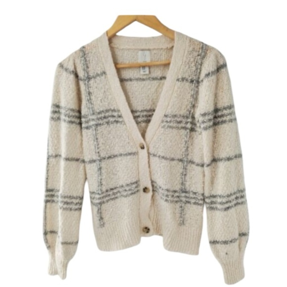 Joie Nubby V-neck Cardigan (XS)